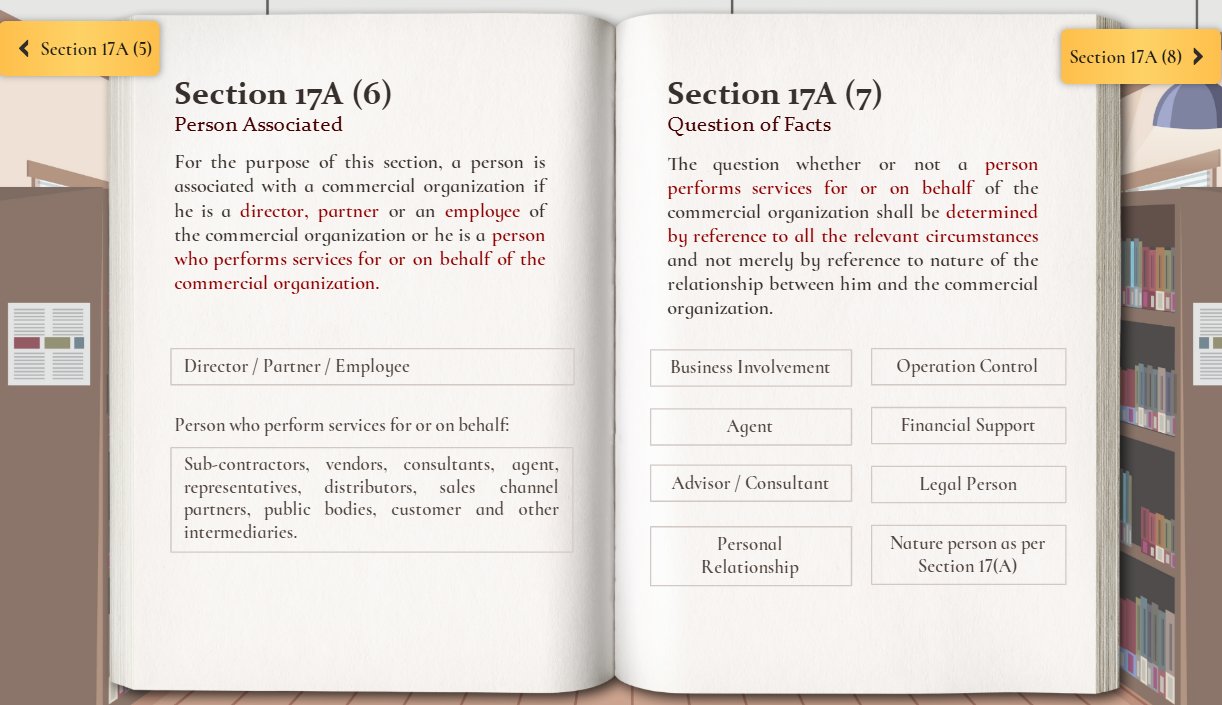 Section 17A(6) and (7): Person associated and question of facts